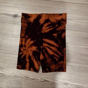 Hand Bleached Bike Shorts